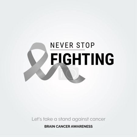 Téléchargez les illustrations : Briller une lumière sur le cancer du cerveau avec un fond lumineux - en licence libre de droit