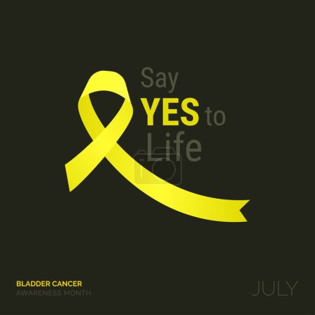 Illustration for Bladder Cancer Awareness Design Template A Beacon of Hope - Royalty Free Image