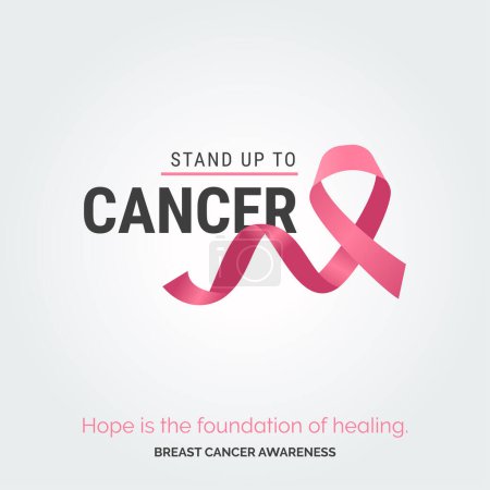 Illustration for Artistic Pink Triumph: Breast Cancer Awareness - Royalty Free Image
