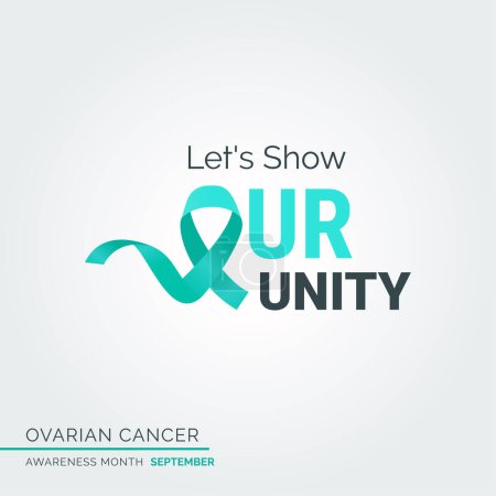 Illustration for Join the Creative Fight. Ovarian Health Awareness - Royalty Free Image