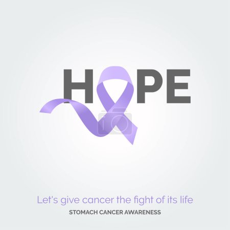 Téléchargez les illustrations : Triomphe sur les défis du cancer de l'estomac. Affiches de campagne - en licence libre de droit