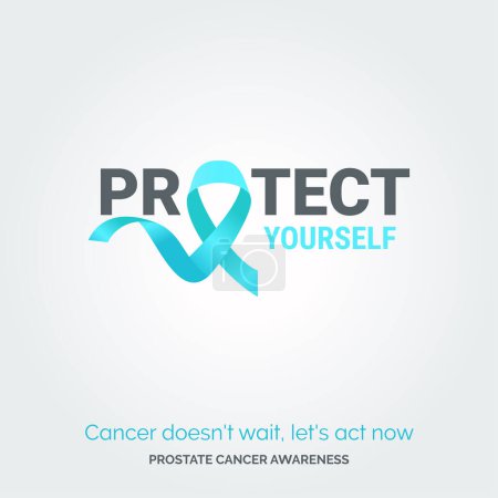 Illustration for Triumph Over Challenges. Vector Background Prostate Cancer Drive - Royalty Free Image
