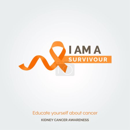 Illustration for Creative Path to Kidney Cancer Awareness Vector Background Drive - Royalty Free Image