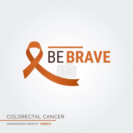 Illustration for Hope Shines Brightest Colorectal Health Awareness - Royalty Free Image