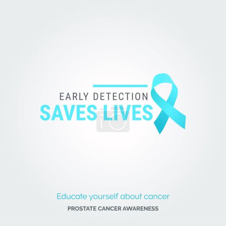 Illustration for Radiate Awareness. Prostate Health Campaign Posters - Royalty Free Image
