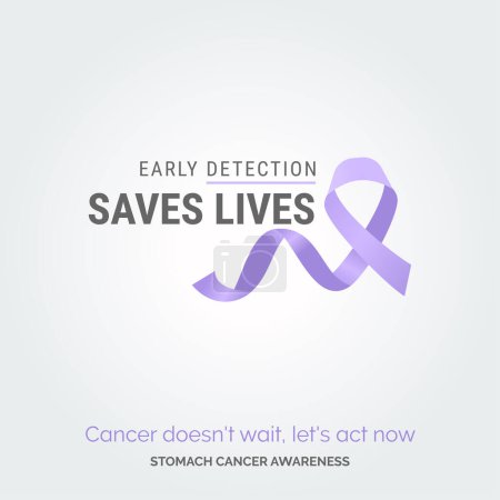 Ilustración de Artistry for a Cause. Afiches de sensibilización sobre el cáncer de estómago - Imagen libre de derechos