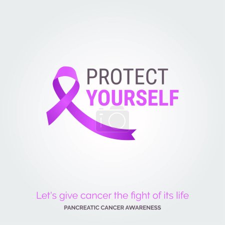 Illustration for Conquer Pancreatic Cancer. Vector Background Artistry - Royalty Free Image