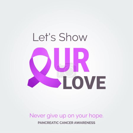 Illustration for Vector Background for Change. Pancreatic Cancer Awareness - Royalty Free Image