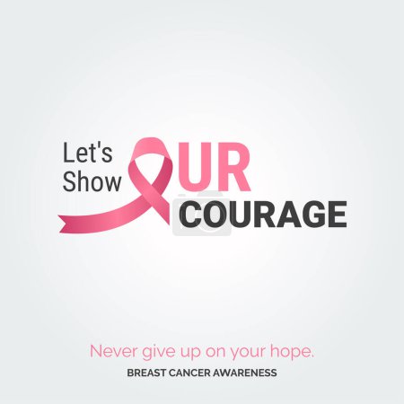 Illustration for Radiate Pink Resilience: Breast Cancer Design - Royalty Free Image