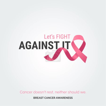 Téléchargez les illustrations : Conquérir avec la détermination rose : cancer du sein - en licence libre de droit