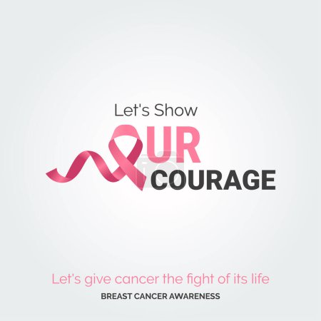 Ilustración de Triunfo juntos en rosa: conciencia sobre el cáncer de mama - Imagen libre de derechos