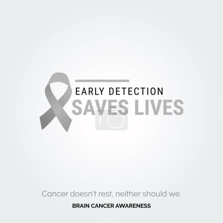 Illustration for Artistry for a Cause. Inspiring Background Brain Cancer - Royalty Free Image