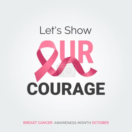 Illustration for Shine Pink Light on Hope: Breast Cancer Awareness - Royalty Free Image