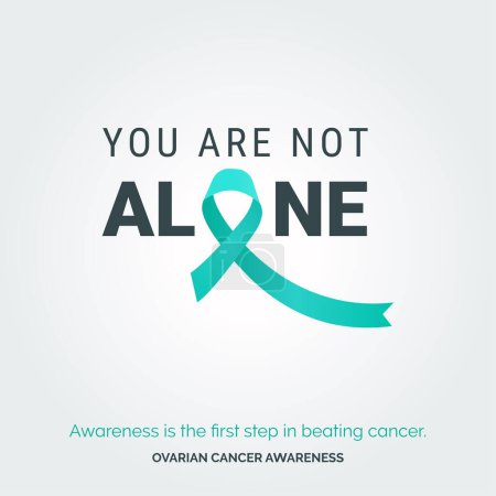 Téléchargez les illustrations : Creative Path to Ovarian Cancer Awareness ". Lecteur de fond vectoriel - en licence libre de droit