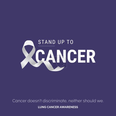 Illustration for Artistry for a Cause. Lung Cancer Awareness - Royalty Free Image
