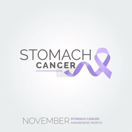Illustration for Conquer Stomach Cancer. Vector Background Posters - Royalty Free Image