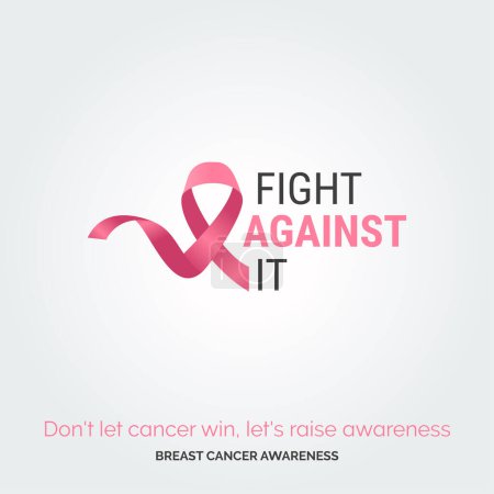Illustration for Radiate Pink Courage: Breast Cancer Awareness - Royalty Free Image