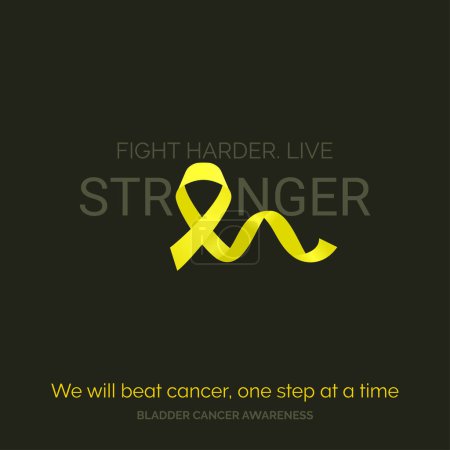 Illustration for Inspire Hope Bladder Cancer Awareness Design Template - Royalty Free Image