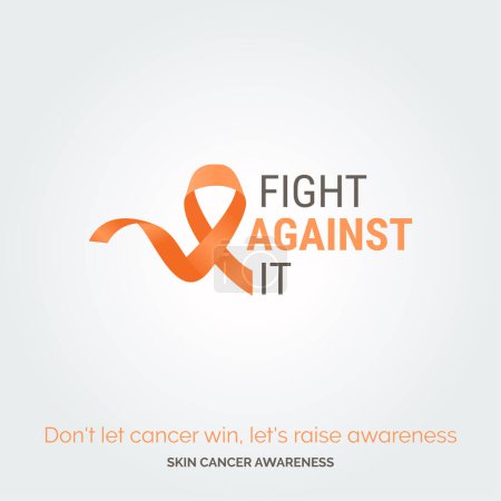 Illustration for Unite for a Cause. Vector Background Skin Cancer Awareness - Royalty Free Image