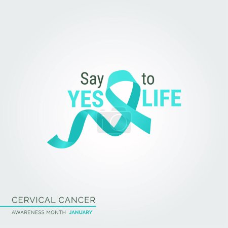Photo for Empower Hope through Vector Background Cervical Cancer - Royalty Free Image