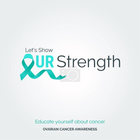 Illustration for Designing Hope. Ovarian Cancer Awareness Posters - Royalty Free Image