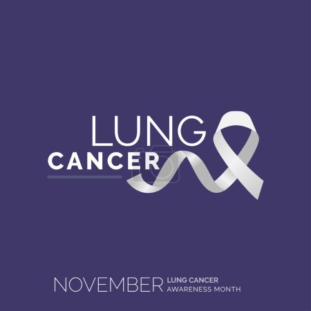 Illustration for Conquer Lung Cancer. Vector Background Posters - Royalty Free Image