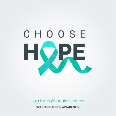 Illustration for Vector Background for Change. Ovarian Cancer Awareness - Royalty Free Image