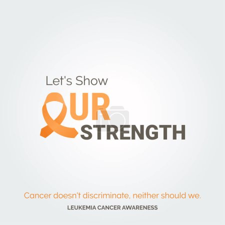 Illustration for Inspire Change. Illuminate Lives Vector Background Leukemia Cancer - Royalty Free Image