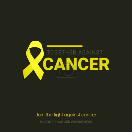 Ilustración de Iluminar el camino Diseño de conciencia sobre el cáncer de vejiga - Imagen libre de derechos