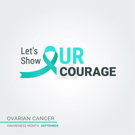 Illustration for Empowering Hope. Ovarian Cancer Awareness - Royalty Free Image