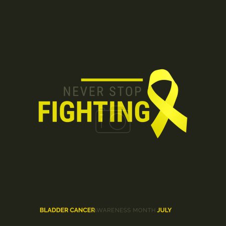 Illustration for Unity for a Cure Bladder Cancer Awareness Template - Royalty Free Image