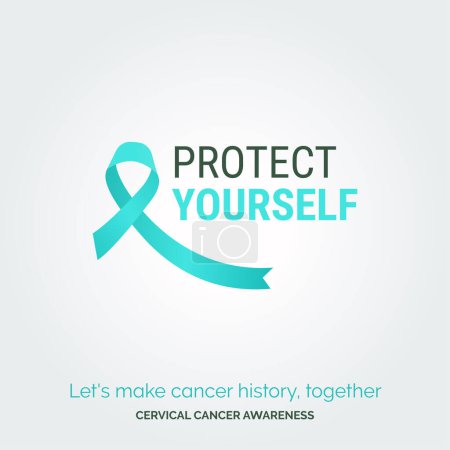 Illustration for Vector Background Elegance Cervical Cancer Awareness Posters - Royalty Free Image
