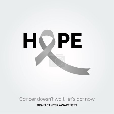 Téléchargez les illustrations : Rayonner d'espoir depuis l'arrière-plan Sensibilisation au cancer du cerveau - en licence libre de droit