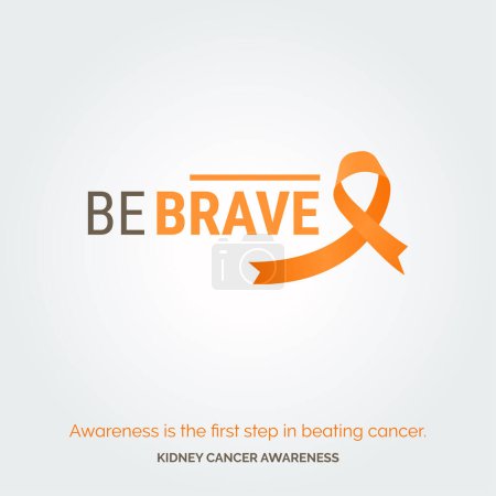 Illustration for Designing Hope Kidney Cancer Awareness Posters - Royalty Free Image