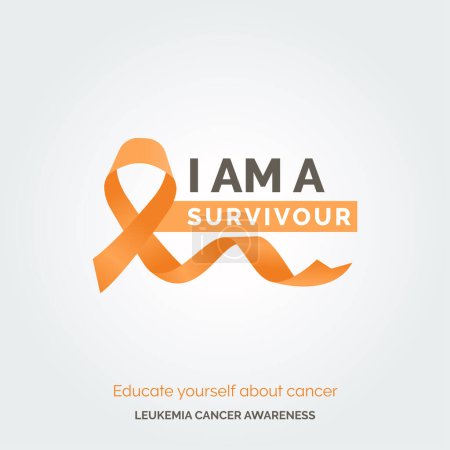Illustration for Championing Leukemia Wellness Awareness Posters - Royalty Free Image