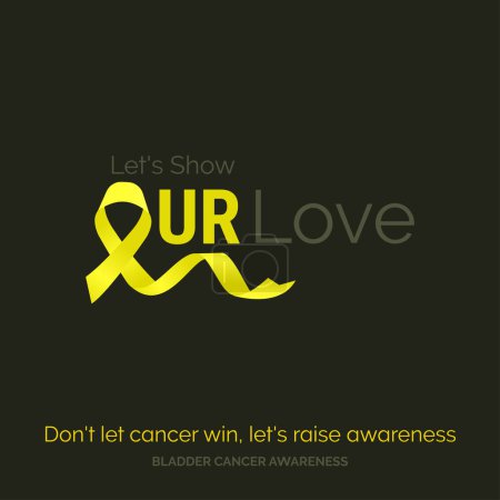 Illustration for Together We Rise Bladder Cancer Awareness Design - Royalty Free Image