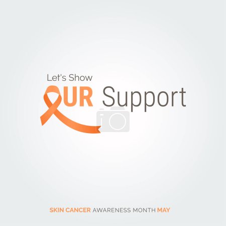 Illustration for Raising Hope. Brushing Away Cancer. Skin Health - Royalty Free Image