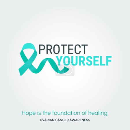 Illustration for Illustrating Hope. Vector Background Ovarian Cancer Drive - Royalty Free Image
