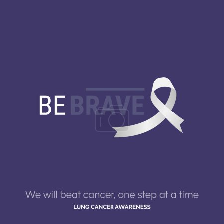 Illustration for Designing Hope. Lung Cancer Awareness Posters - Royalty Free Image