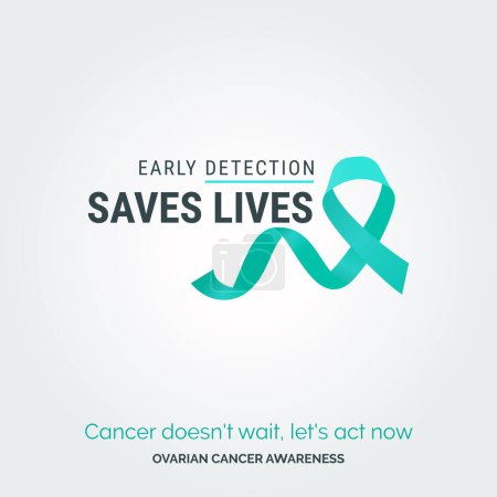 Ilustración de Artistry for a Cause. Carteles de sensibilización sobre el cáncer de ovario - Imagen libre de derechos