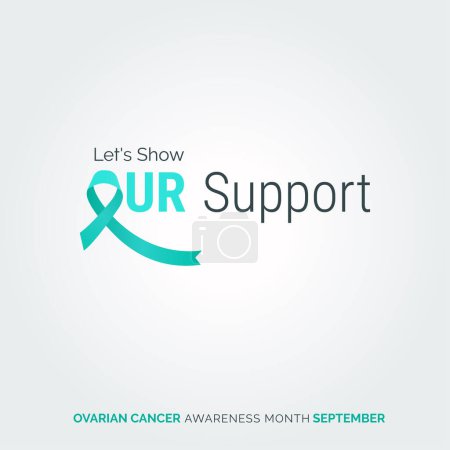 Illustration for Raising Hope. Brushing Away Cancer. Ovarian Health - Royalty Free Image