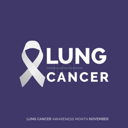 Illustration for Radiate Resilience. Lung Cancer Awareness - Royalty Free Image