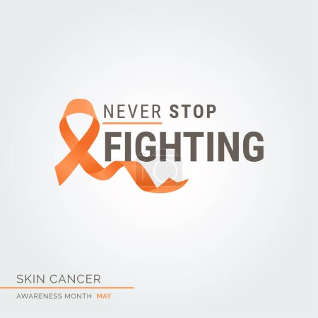 Ilustración de Empodera a Hope. Conciencia del cáncer de piel Vector Antecedentes - Imagen libre de derechos
