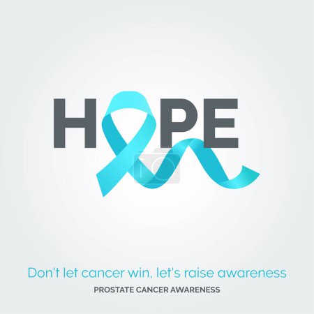 Téléchargez les illustrations : Triomphe sur les défis du cancer de la prostate. Affiches de sensibilisation - en licence libre de droit