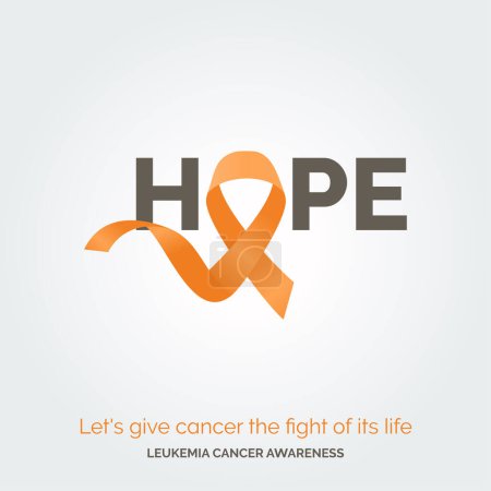 Illustration for Triumph Over Leukemia Challenges Campaign Posters - Royalty Free Image