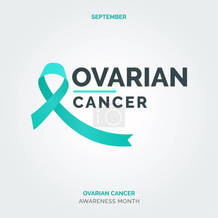 Illustration for Triumph Over Ovarian Cancer Challenges. Awareness Posters - Royalty Free Image