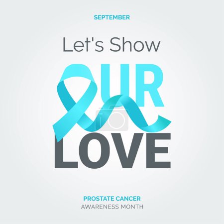 Illustration for Brushing Away Prostate Cancer. Vector Background Art - Royalty Free Image