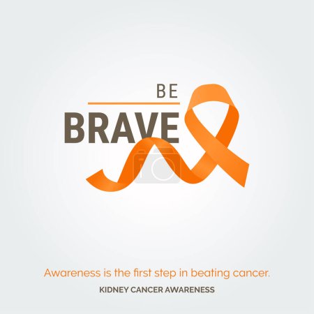 Illustration for Triumph Over Kidney Cancer Challenges Campaign Posters - Royalty Free Image