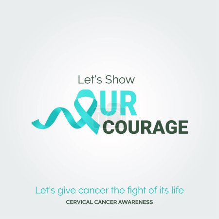 Illustration for Artistry for Cervical Cancer Awareness Vector Background Impact - Royalty Free Image