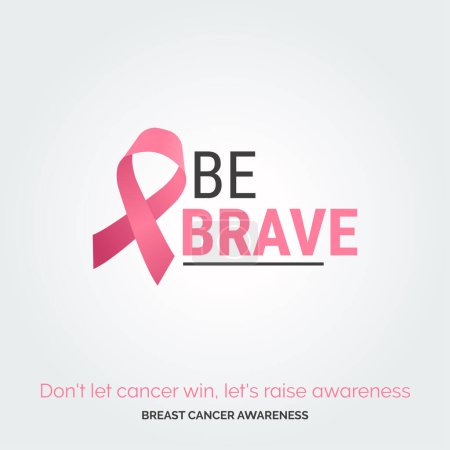 Ilustración de Vidas rosadas brillantes: Conciencia del cáncer de pecho - Imagen libre de derechos